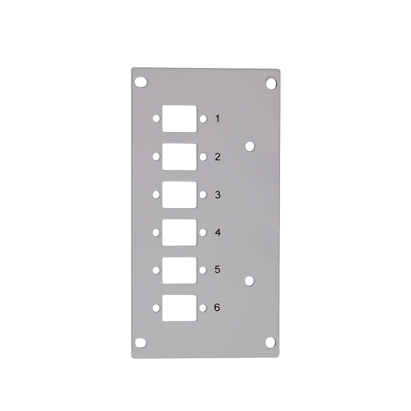 FB5002 Front plate for splice distributor, 6 x LC duplex / 6 x SC simplex (for FB5001)