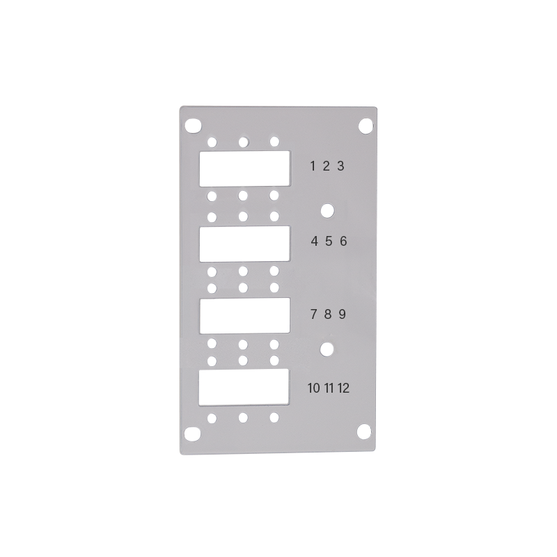 FB5003 Front plate for splice distributor, 12 x LC duplex / 12 x SC simplex, (for FB5001)