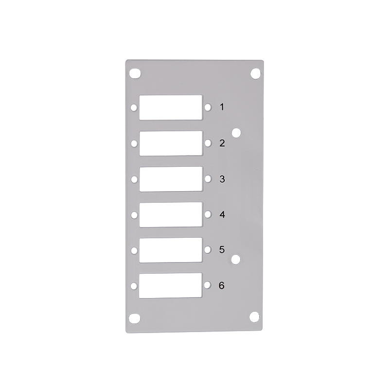 FB5004 Front plate for splice distributor, 6 x SC duplex / 6 x LC-Quad (for FB5001)