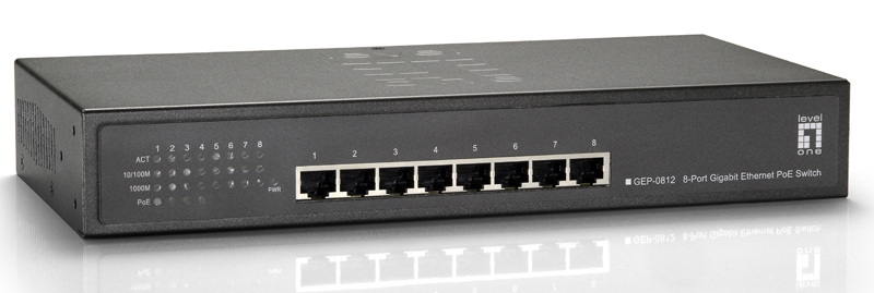 GEP-0812-8-Port-Gigabit-Ethernet-PoE-Switch-61-6W-802-3at-PoE-Plus-4-PoE-LevelOne_im1.png