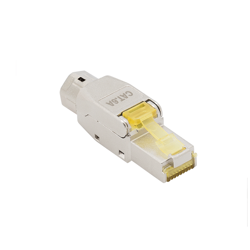 MP0085 RJ45 field termination plug, Cat. 8.1, shielded, extra short