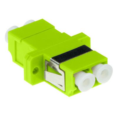 156155F LC/LC Duplex Fiber Optic Adapter Multimode Lime-Green OM5